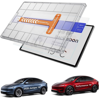 268409 - GAFAT XHAM MBROJTËS EKRANI 16" për Tesla Model Y 2026, anti-gërvishtje 9H, HD i tejdukshëm