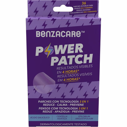 303583 - BENZACARE POWER PATCH NJOLLA KUNDËR PUÇRRAVE, TË PADUKSHME, TË LEHTA DHE TË HOLLA, ZVOGËLOJNË DUKSHMËRISHT NJOLLAT, PUÇRRAT DHE PIKAT E ZEZA, REZULTATE TË DUKSHME NË 4 ORË, 36 NJËSI