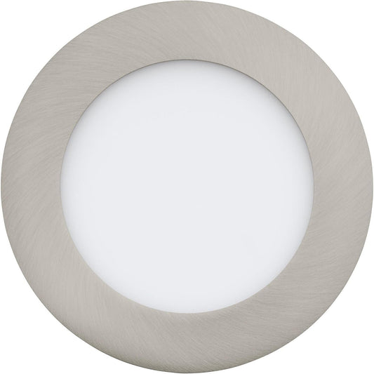 222875 - EGLO LLAMBË LED connect Fueva-C, metal i derdhur, plastikë, argjend, Ø 12 cm, e zbehtë, tone dhe ngjyra të bardha të rregullueshme