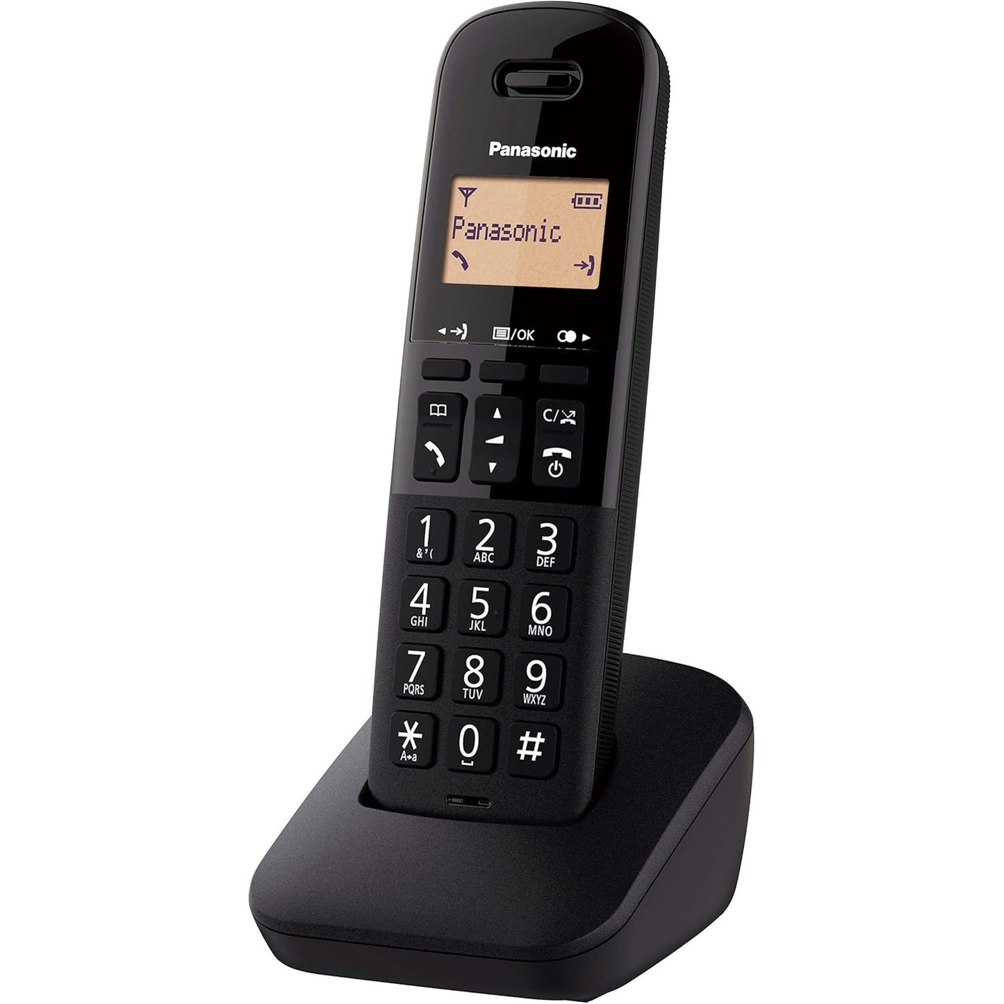 319712 - PANASONIC Telefon KX-TGB612EB DECT pa tel me buton të madh dhe bllokim thirrjesh (Paketë me dy aparate), i zi
