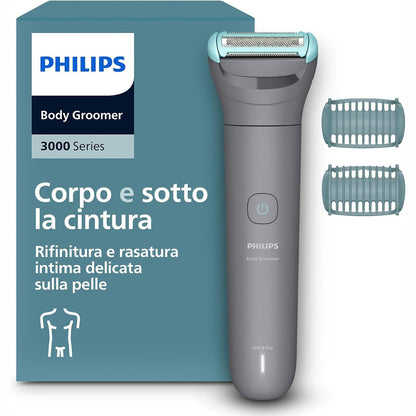 316263 - PHILIPS BG3480/15, Makinë prerëse Bodygroom 3000, 80 minuta funksionimi, 100% e papërshkueshme nga dushi