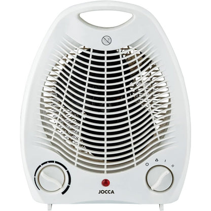 221299 - JOCCA Ngrohës elektrik me ajër të nxehtë 2000W, Ngrohës banjoje, Funksion ngrohjeje dhe ventilatori, 2 shpejtësi, Dorezë mbajtëse