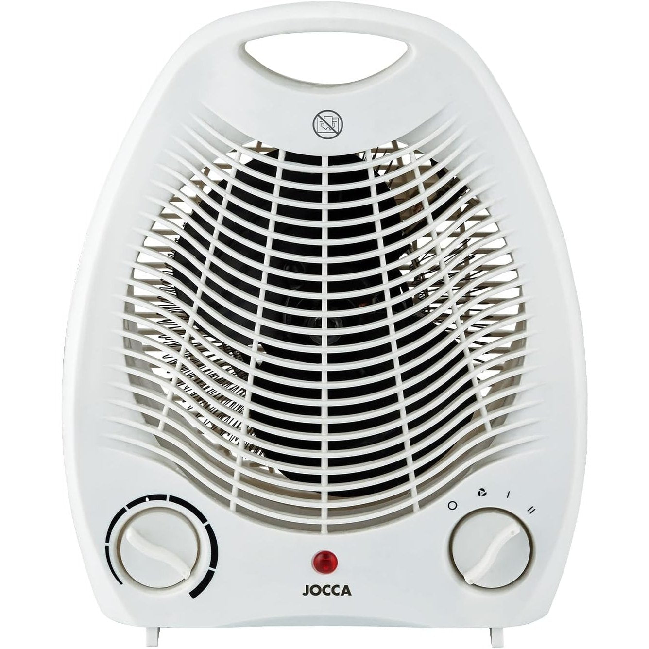 221298 - JOCCA Ngrohës elektrik me ajër të nxehtë 2000W, Ngrohës banjoje, Funksion ngrohjeje dhe ventilatori, 2 shpejtësi, Dorezë mbajtëse