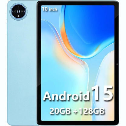 273322 - SIMPLORI 10 Zoll, Tablet Android 15, 20GB RAM, 128GB ROM, Bateri 8580 mAh, Octa-Bërthamë, 5G WIFI, Kamera 5+13MP, Bluetooth 5.2, ngjyrë Blu