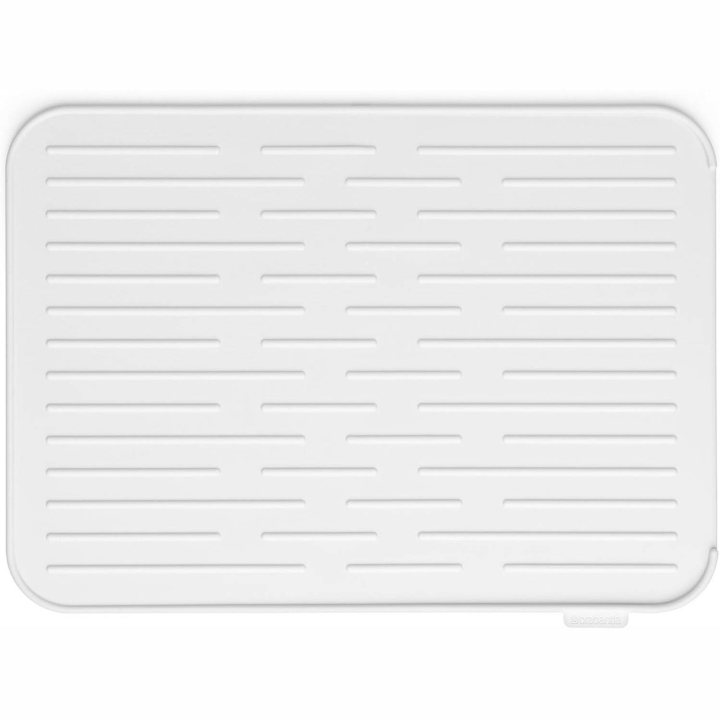 218777 - BRABANTIA Tapet për Kullimin e Enëve - Alumini, Gri e Çelët, 43.8 x 32.5 x 0.9 cm