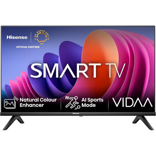 123455 - HISENSE - Televizor Inteligjent 32 inç 32A4N, Full HD 60Hz, Modaliteti Sportiv AI, Dolby Audio, Sistemi Operativ VIDAA, me Youtube, Netflix, Canal+