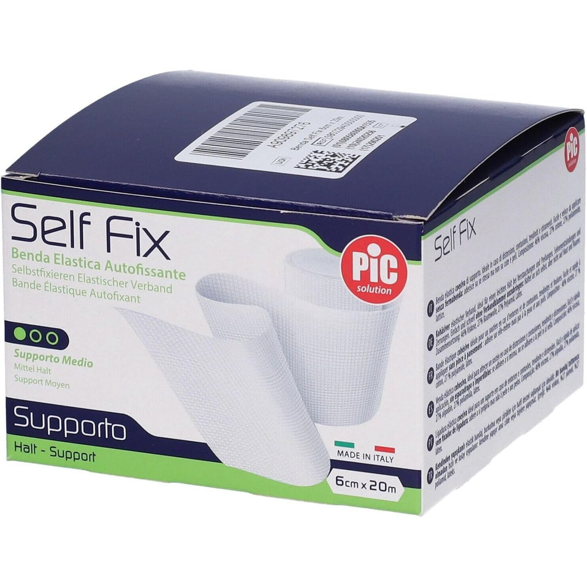 322045 - PIC SOLUTION Fashë elastike vetë-fiksuese 6cm X 20m