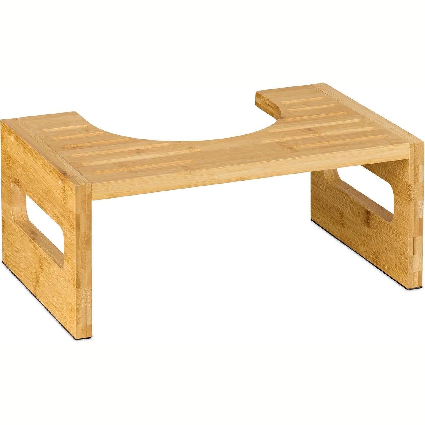 246299 - RELAXDAYS Stol Tualeti, Bambu, Lartësi x Gjerësi x Thellësi: 18.5 x 43.5 x 28 cm, Natyral