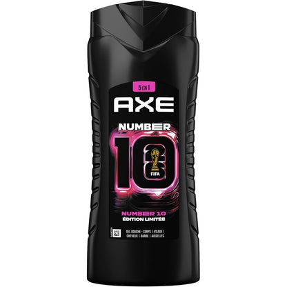 322084 - AXE Xhel Dushi për Meshkuj 5-në-1 Numër 10 FIFA™ Edition - Hidratues 24 orë - Aromë Grejpfruti dhe Uji, Mente - 400ml