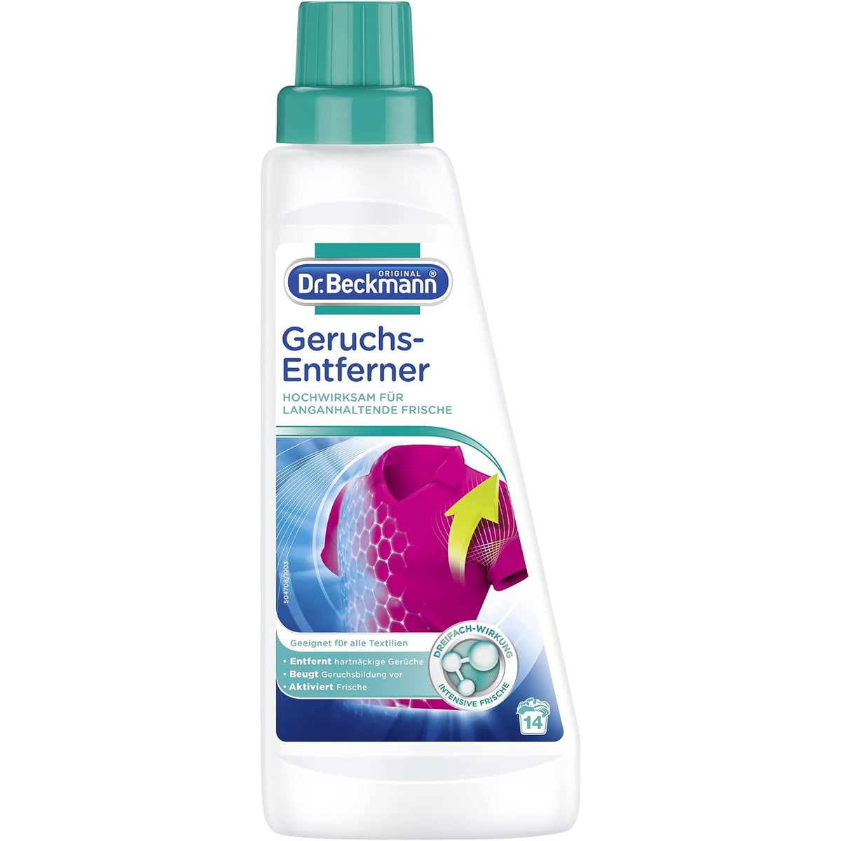 303919 - DR. BECKMANN Heqës Erërash, 500 ml, heq aromat kokëforta thellë brenda fibrave, aktivizon freskinë