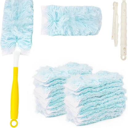 202275 - KIT MBUSHËS PËR FROGETU - FDA -pajtueshëm me SWIFFER, Mikrofibër, Dorezë dhe Teleskopik, 32 copë, për Zyrë dhe Shkollë
