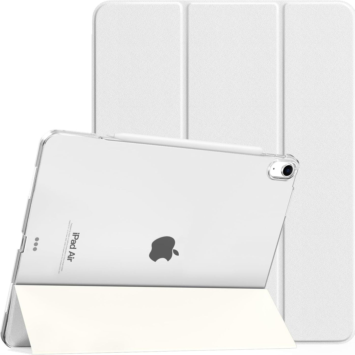 269081 - TIMOVO Mbështjellëse për iPad Air 13 inç (M4 2026/M3 2025/M2 2024), Mbështetje Touch ID, E Bardhë
