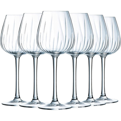 217879 - CRISTAL D'ARQUES PARIS Koleksioni Swirly - 6 Gota Vere 35cl - Prodhuar në Francë - Paketim i Fortë