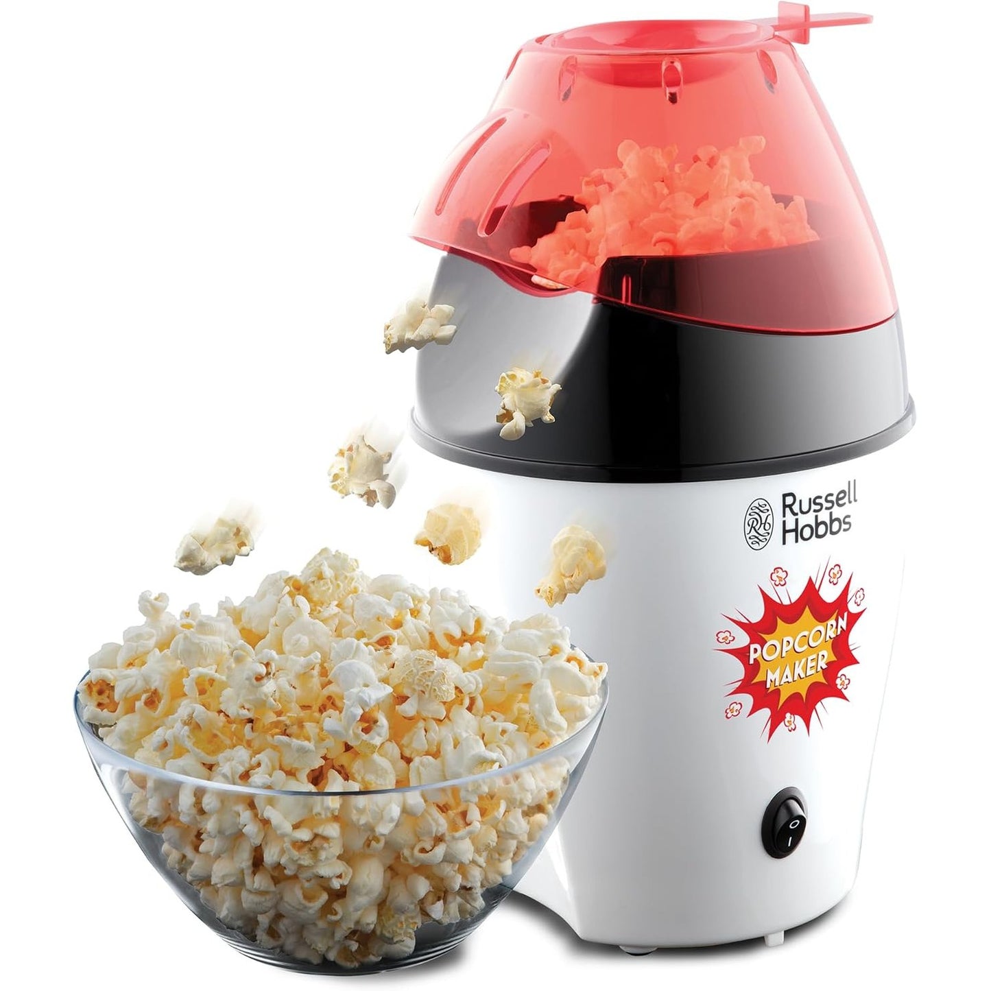 288398 - RUSSELL HOBBS Makinë për kokoshka me ajër të nxehtë Fiesta, 1290W, përfshirë lugën matëse të misrit, 24630-56