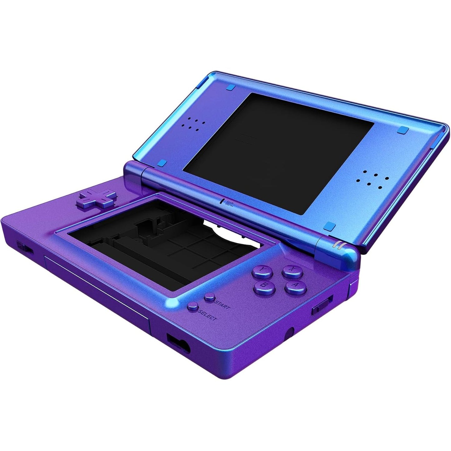 276554 - eXtremeRate Kuti e plotë për Nintendo DS Lite NDSL, Kuti e plotë zëvendësuese "Bëje vetë", butona dhe aksesor mbrojtës ekrani, Vjollcë blu - NUK përfshihet konsola