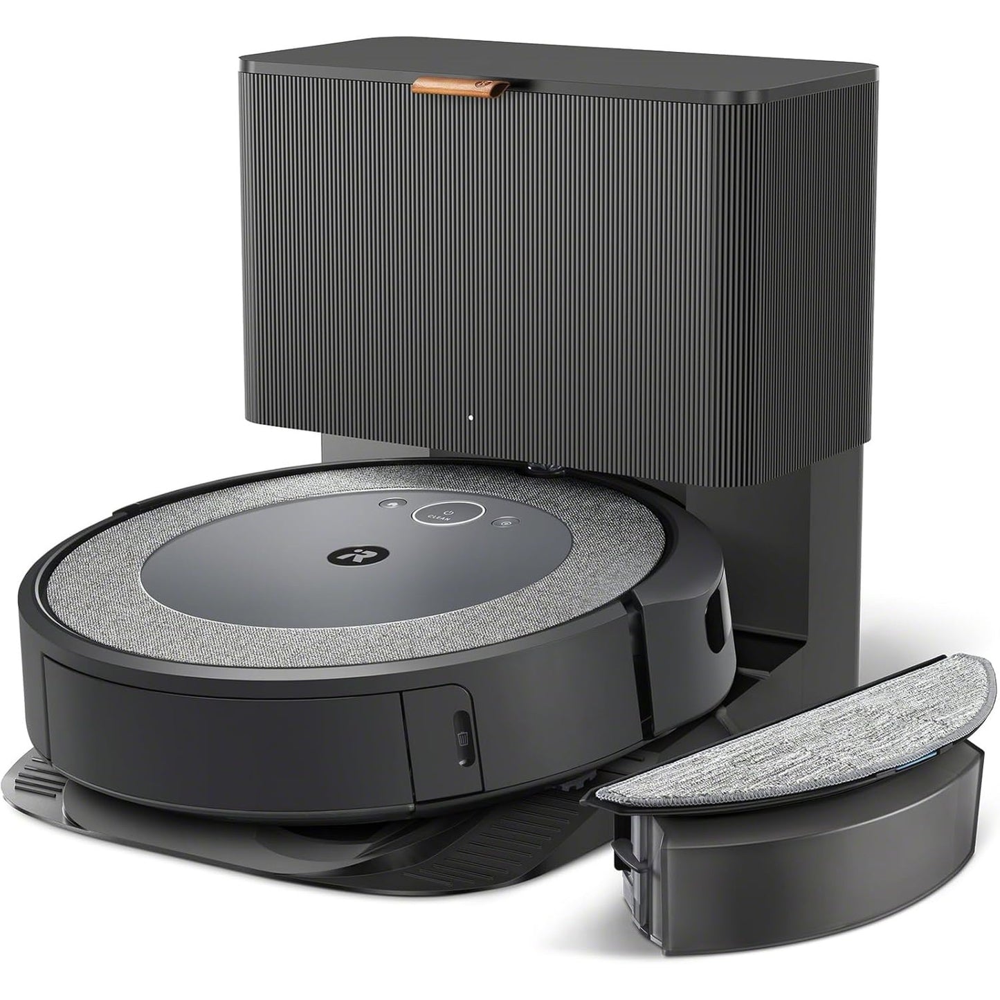 100383 - iROBOT Roomba Combo i5+, Fshesë Robote Dyshemeje dhe Korrenti, me Bazë që Zbrazet Vetë, Hartëzim Inteligjent, Wi-Fi, Zbulues Pengesash, 2 Furça Shumësipërfaqësore, Aplikacion dhe Asistent Zanor