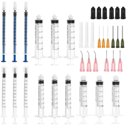 298921 - SET SHIRINGASH PËR KOLOSTRUM 15 PJESË, 1ML, 3ML, 5ML, 10ML, SHIRINGË DOZUese ME GJILPËRË TË TOPITUR DHE KAPAK, E RIPËRDORSHME, SHIRINGË PLASTIKE PËR USHQIMIN E KAFSHËVE, INDUSTRI, LABORATOR