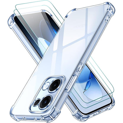 274654 - IVOLER Mbështjellëse 3 në 1 për OPPO Reno 13 5G me 2 mbrojtëse ekrani prej qelqi të temperuar