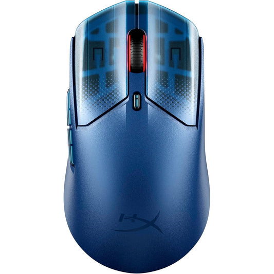 272707 - HyperX Maus pa tel për lojëra Pulsefire Haste 2 S, Strehim magnezi, Ultra i lehtë 64 g, Jetëgjatësi baterie 120 orë, Patina qelqi, Sensor 26K, Blu