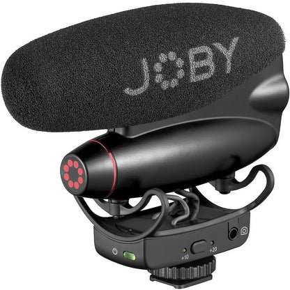 298992 - JOBY Mikrofon Profesional Wavo Pro DS për Kamera, Model Polar Kardioid, Montim Shock Rycote, Filtër Prerjeje të Ulëta, për Kamera pa Pasqyrë, Kamera Video, Vlogime, Video, YouTube