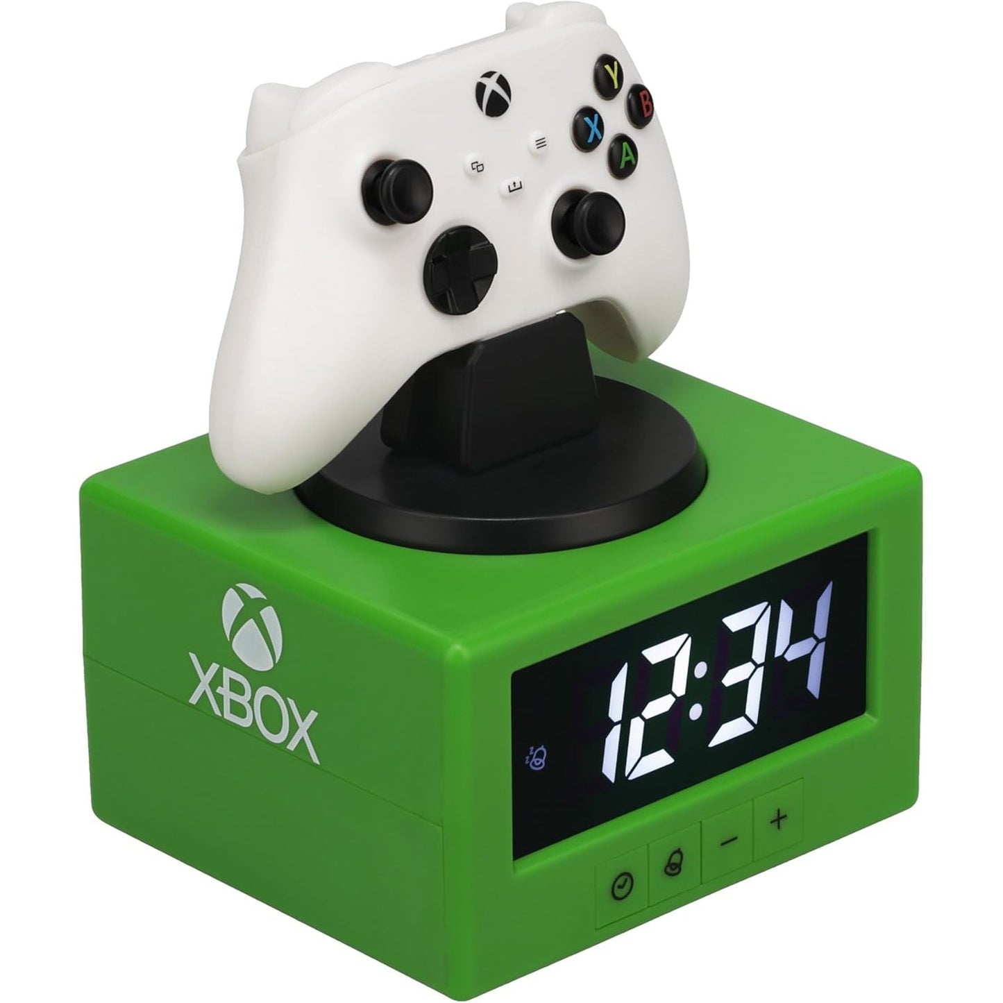 251489 - PALADONE Orë alarmi me kontrollues dixhital Xbox, funksion drite nate, dekorim zyrtar i lojërave dhe dhomës së gjumit