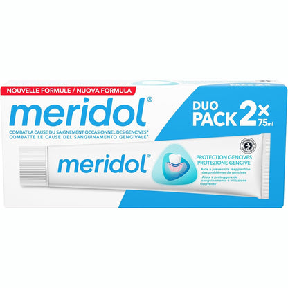322077 - MERIDOL Pastë dhëmbësh për mbrojtjen e mishrave të dhëmbëve - 2x75ml