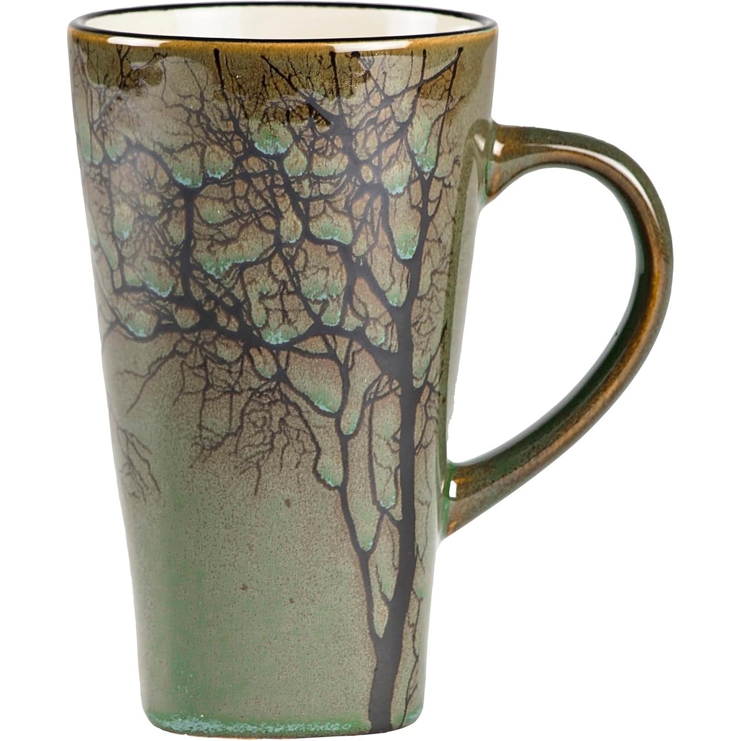 219501 - VILLA COLLECTION Filxhan i Madh për Kafe 500ml, Diametër 9 cm, Lartësi 15 cm, Qeramikë, Jeshile