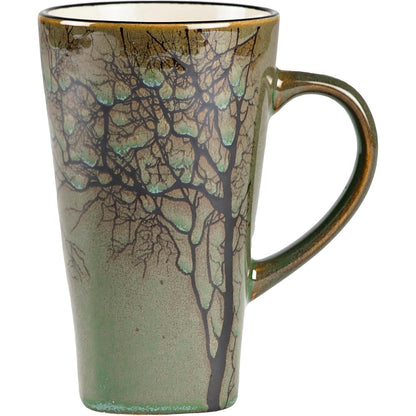 219501 - VILLA COLLECTION Filxhan i Madh për Kafe 500ml, Diametër 9 cm, Lartësi 15 cm, Qeramikë, Jeshile