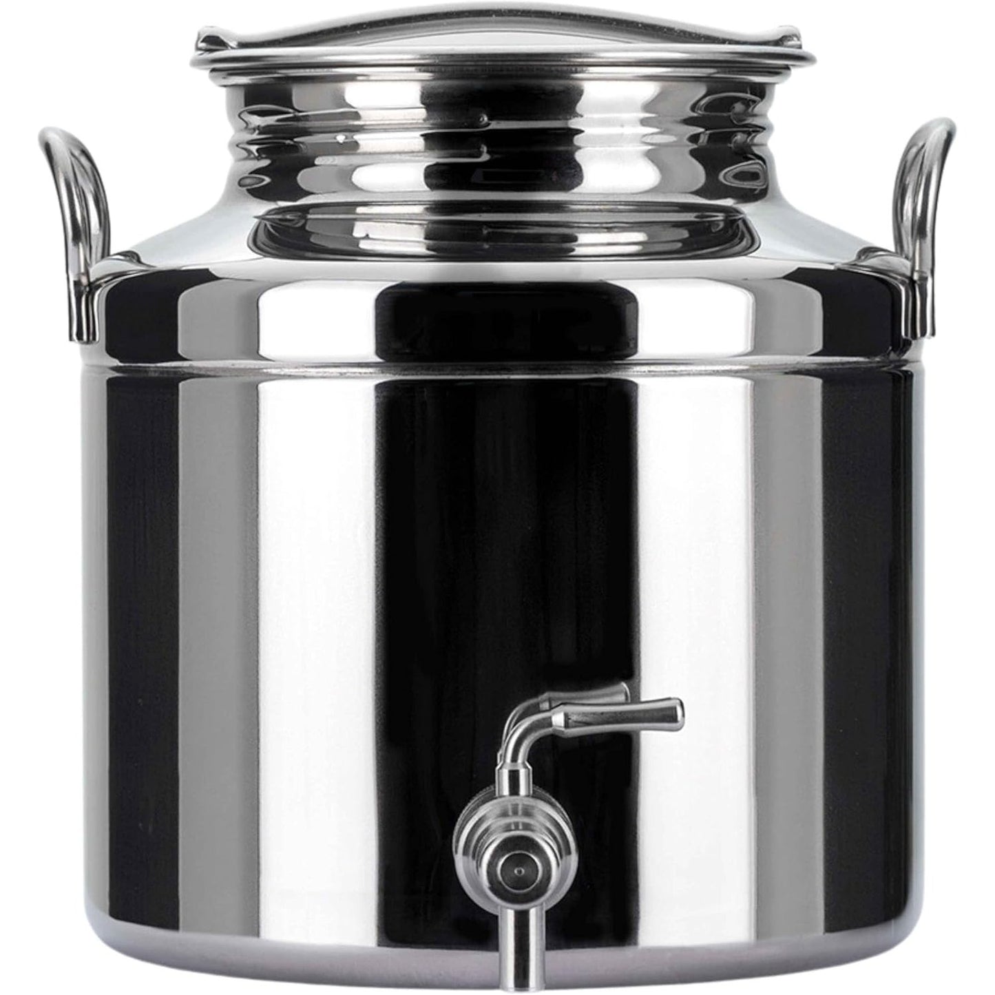 208132 - MEGASHOPITALIA Fuçi e Salduar me bazë dhe Rubinet, Materiali: Çelik Inoks 18/10, Kapaciteti: 5 LT