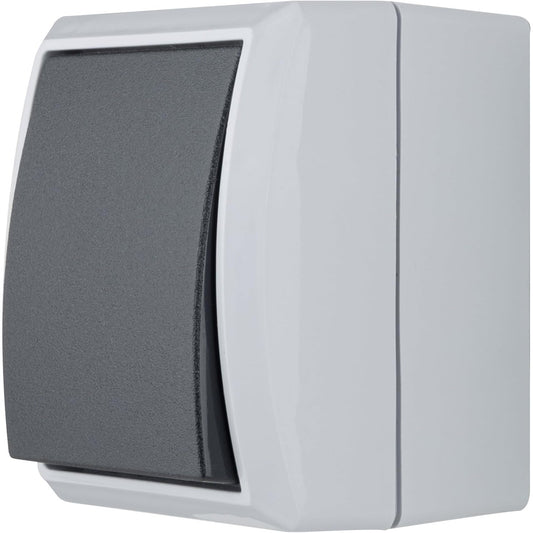 165394 - REV RITTER - Ndërprerës IP44, Ndërprerës me Dy Kahje, AP, Ngjyra Gri, 0511581777