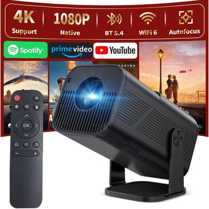 319692 - X500 MINIPROJEKTOR me Android 11, HD 720P, Wi-Fi, Bluetooth, korrigjim automatik, portativ për kinema në shtëpi dhe përdorim në natyrë