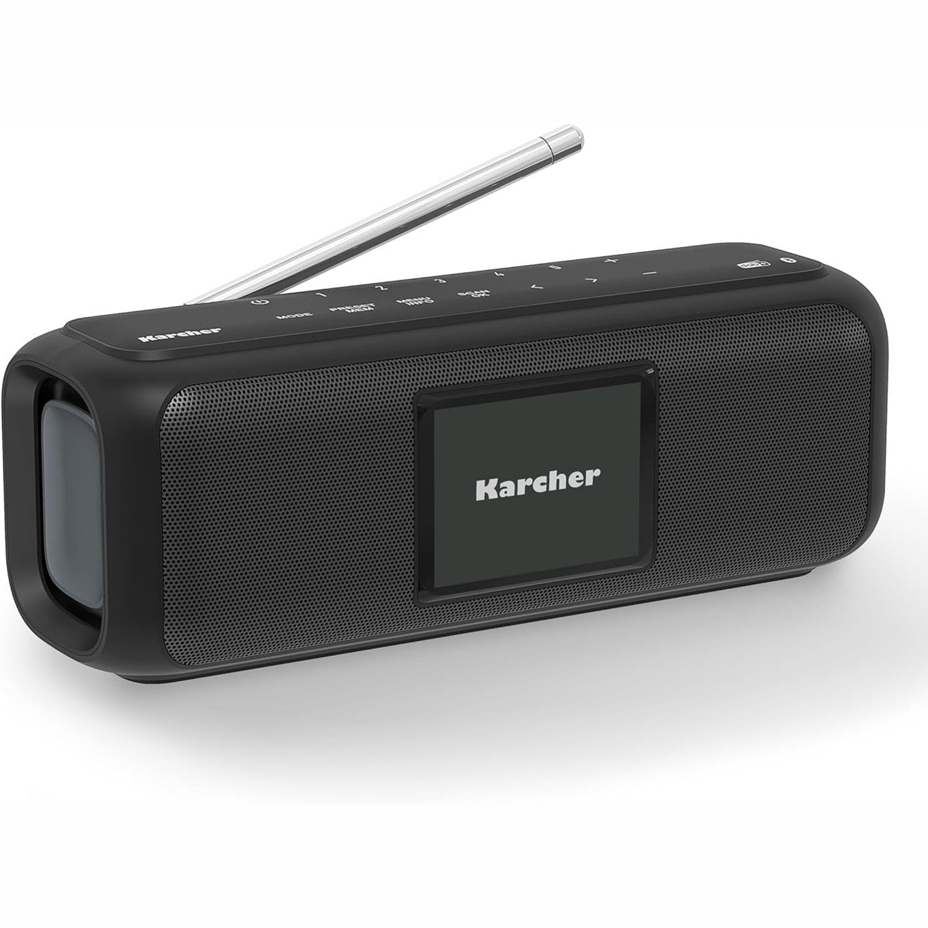 267872 - KARCHER DAB Go Altoparlant Portativ Bluetooth dhe Radio Dixhitale DAB+ / Radio FM me Ekran me Ngjyra 2.4" / Orë me Alarm / Zë Stereo 5 Watt / USB-C / Bateri, e Zezë