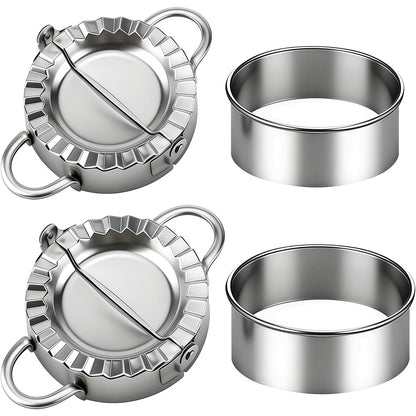 294539 - GUO-YING Set prerësish ravioli me 2 pjesë prej çeliku inox, makinë për petulla, formë fileto makaronash