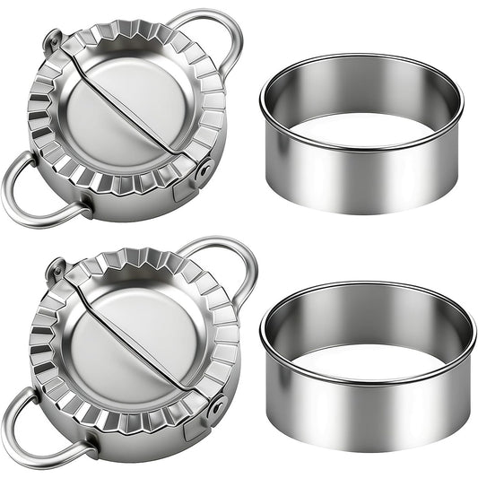 294539 - GUO-YING Set prerësish ravioli me 2 pjesë prej çeliku inox, makinë për petulla, formë fileto makaronash