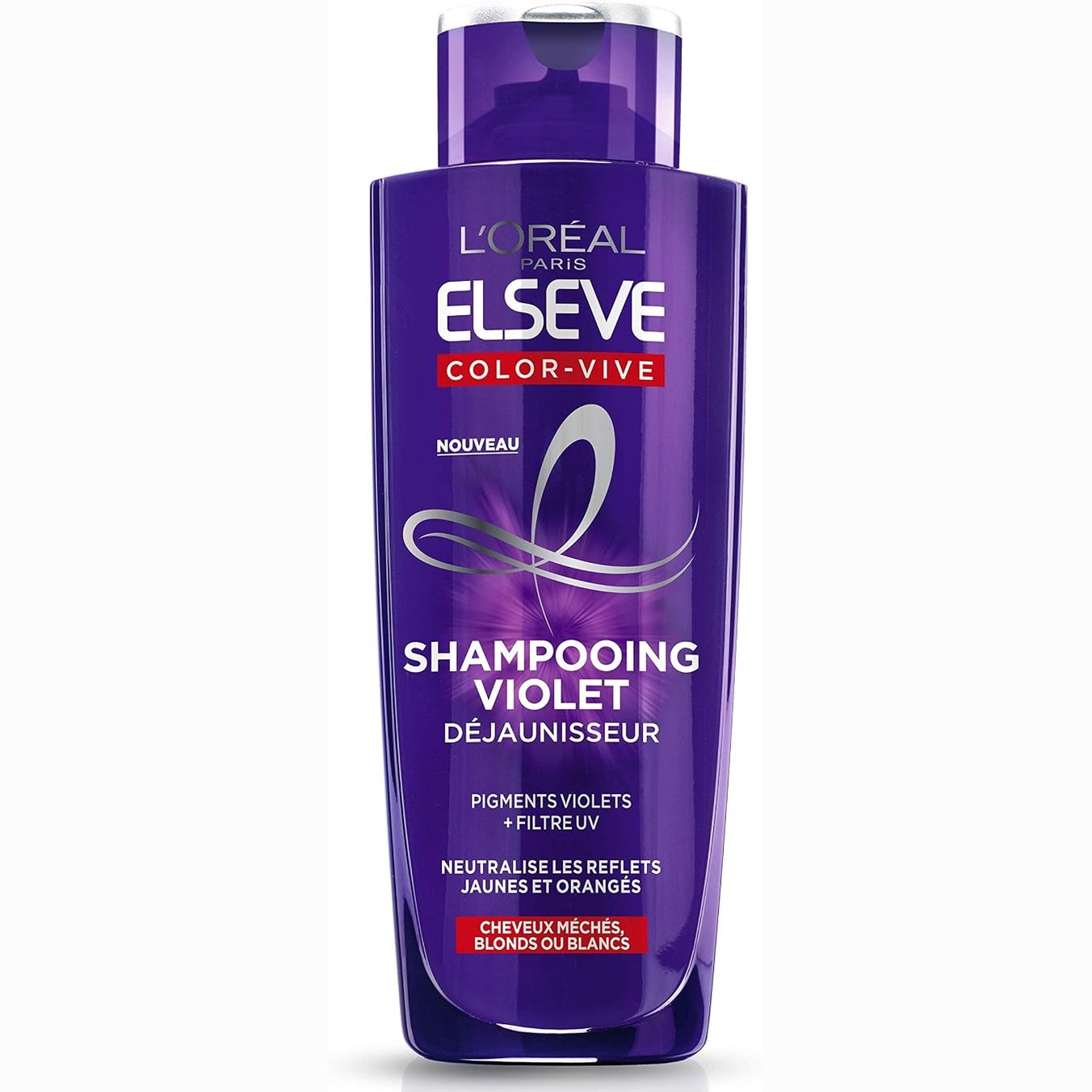 322096 - L'ORÉAL PARIS Shampo Vjollcë, 200ml, Për flokë bjondë, të zbardhur, të theksuar ose të bardhë, Neutralizon tonet e verdha dhe portokalli