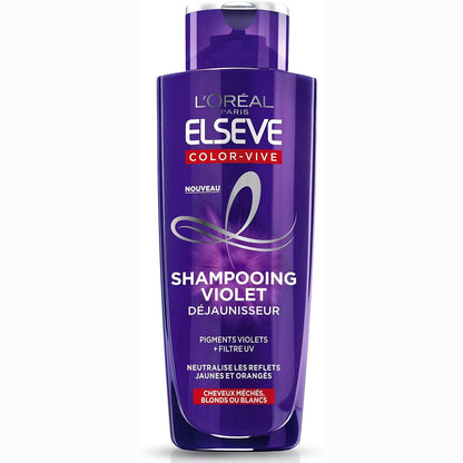 322096 - L'ORÉAL PARIS Shampo Vjollcë, 200ml, Për flokë bjondë, të zbardhur, të theksuar ose të bardhë, Neutralizon tonet e verdha dhe portokalli