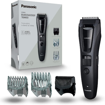 315899 - PANASONIC Makinë prerëse për mjekër, flokë dhe trup ER-GB62-H503, portative, pa tel, 39 cilësime gjatësie, 3 aksesorë, gri mat