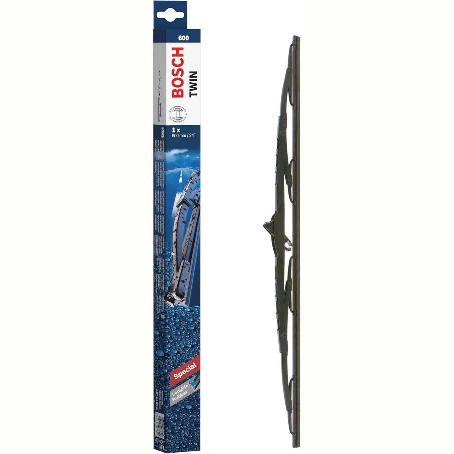 210470 - BOSCH Fshirëse Xhami Twin 600, Gjatësi 600 mm, 1 Fshirëse Përpara