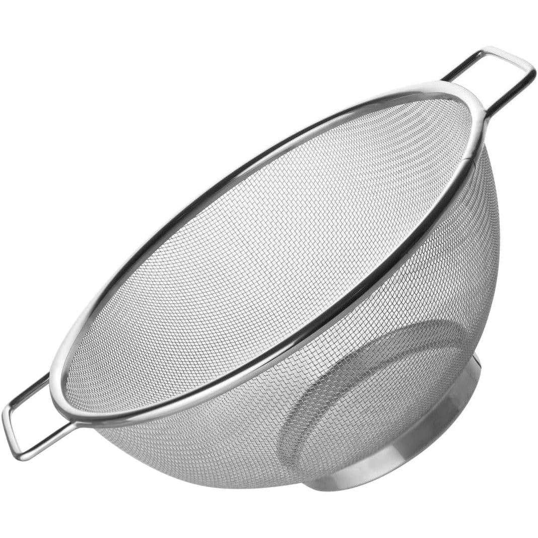 186077 - FACKELMANN Sitë Prej Çeliku Inox, Ø 26cm, Me Rrjetë Të Imët, Dy Doreza, E Përshtatshme Për Larje Në Makinë Larëse Enësh, Ngjyra Argjendi