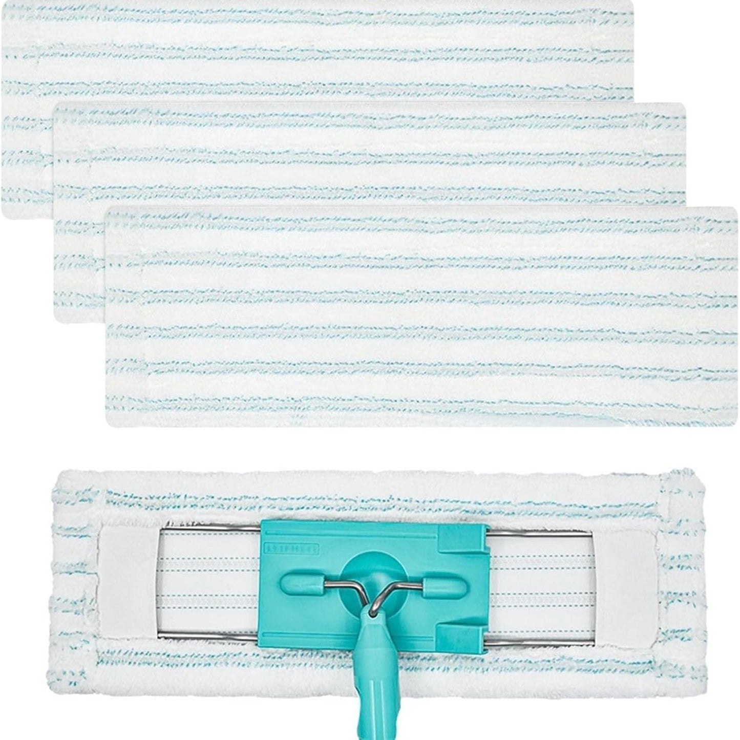 225189 - Leifheit 3 koka zëvendësuese për mop Profi XL Micro Duo, efikase me mikrofibër për të gjitha dyshemetë