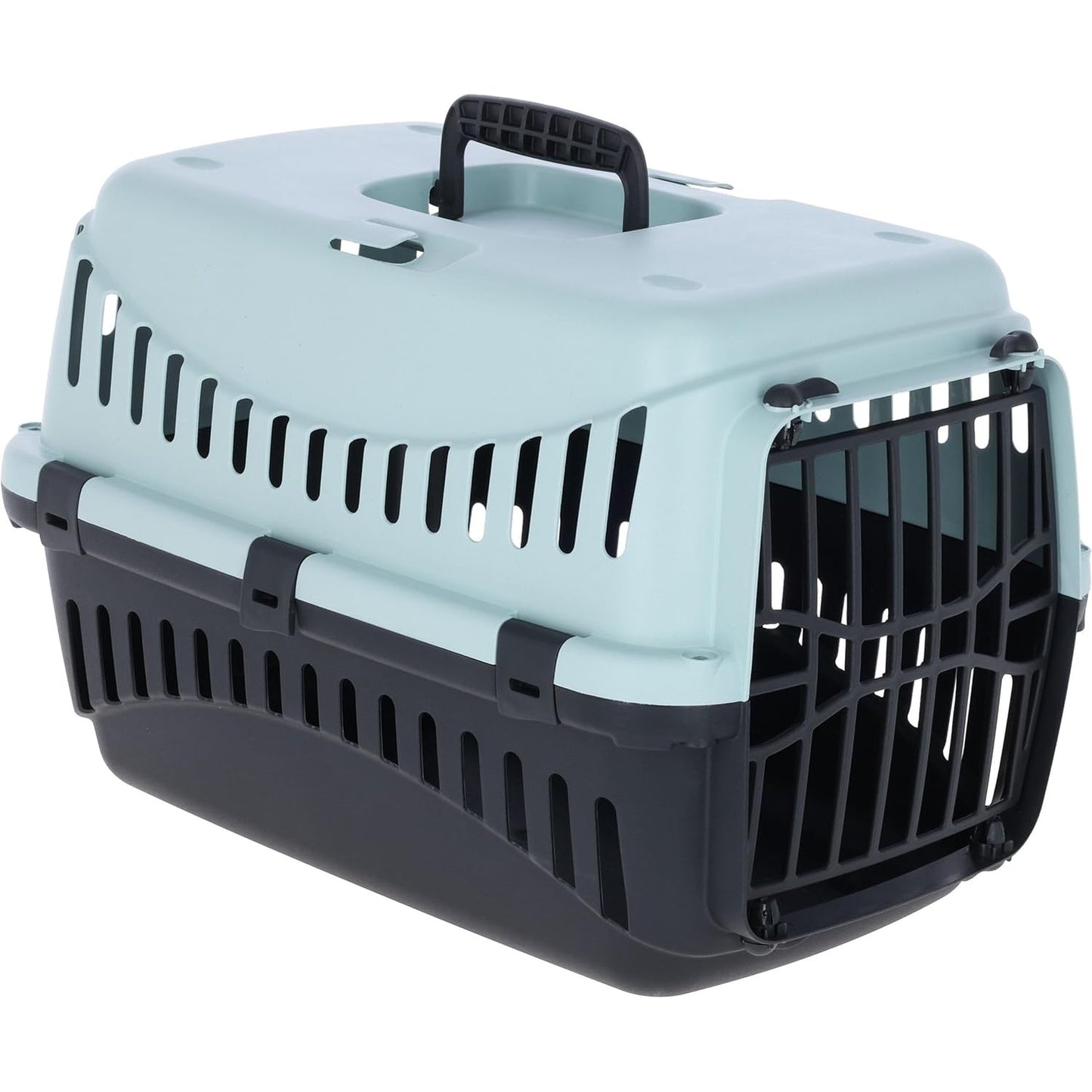257777 - KERBL Kutia e Transportit të Kafshëve Shtëpiake Expedion, blu/e zezë, 45 x 30 x 30 cm, plastik
