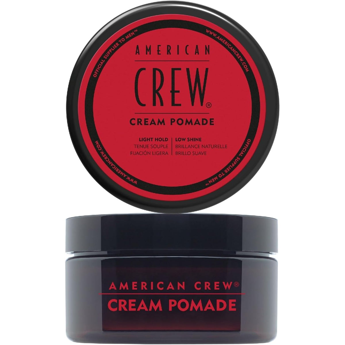 306739 - AMERICAN CREW Pomadë krem, 85g, Pomadë flokësh për burra, produkt flokësh me mbajtje të lehtë, produkt hidratues për stilim për shumë teksturë dhe përfundim mat