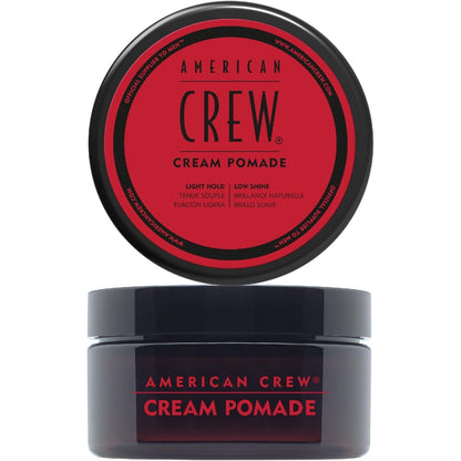 306739 - AMERICAN CREW Pomadë krem, 85g, Pomadë flokësh për burra, produkt flokësh me mbajtje të lehtë, produkt hidratues për stilim për shumë teksturë dhe përfundim mat