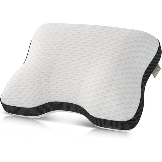 191117 - LIEBSCHER & BRACHT - Jastëk Ortopedik Mbështetës për Qafën, 40x55cm - Lehtësim Dhimbjesh Qafe - Gjumi Ergonomik dhe i Rregullueshëm në Lartësi - Mesatar i Fortë dhe i Fortë - I Frymëmarrshëm dhe i Larëshëm