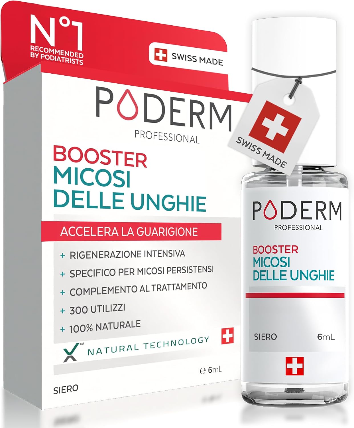 317380 - PODERM - PËRFORCUES I TRAJTIMIT TË KËRPUDHAVE TË THONJVE, për infeksione të forta kërpudhore, prodhuar në Zvicër, pa ngjyrë