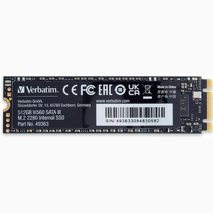 295180 - VERBATIM Vi560 S3 M.2 SSD - 512GB - SATA III M.2 - deri në 520MB/s - 3D-NAND - blu