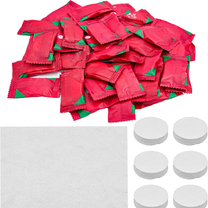 258426 - TAFAFTL Peshqir të kompresuar në formë tablete 100, peceta duarsh mini të disponueshme prej pambuku