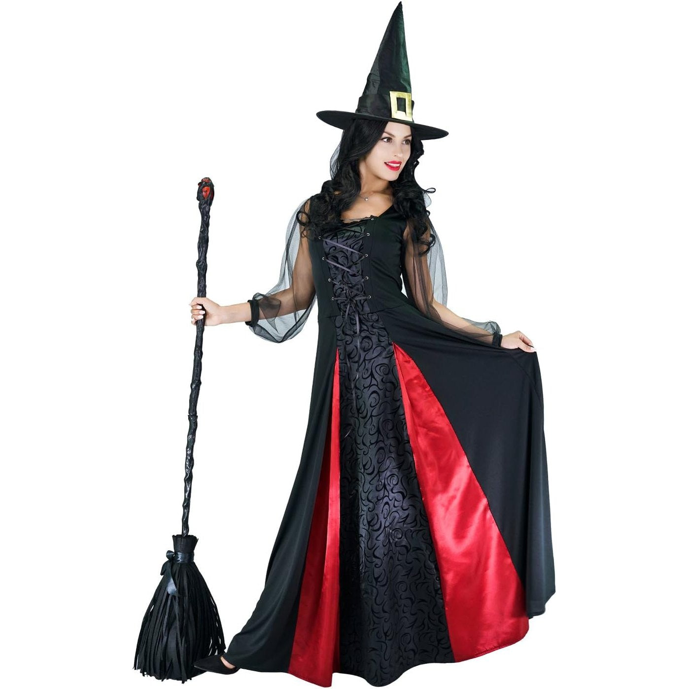 293340 - SEA HARE Kostum Elegant Shtrige për Gra të Rritura Halloween, Madhësia L