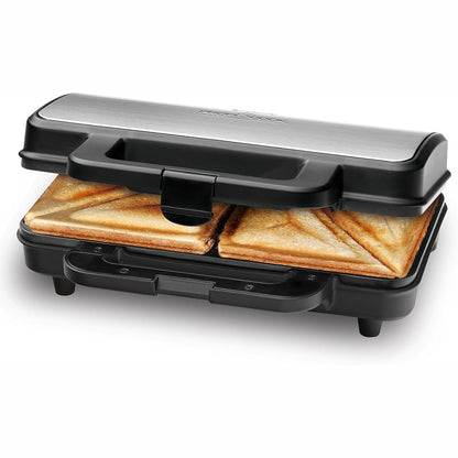 162687 - PROFICOOK® Makinë për Përgatitjen e Sanduiçëve dhe Feta Buke XXL, Toster Elektrik me Pjata Panini Ekstra të Mëdha, Me Shtresë Jo Ngjitëse, Fuqi 900W, Model PC-ST 1092