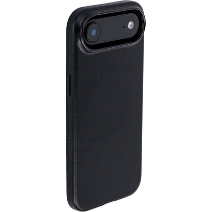 266732 - DOCKEM Mbështjellëse prej lëkure origjinale për iPhone 17 Air, e pajtueshme me MagSafe, me buton kontrolli kapacitiv të kamerës, e zezë